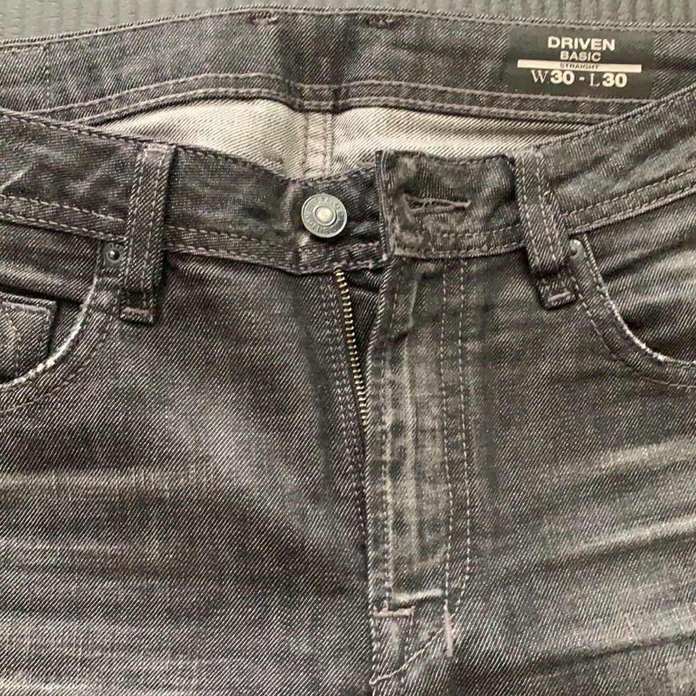 Buffalo Driven Straight Faded Black Jeans 30x30 - Picture 3 of 6